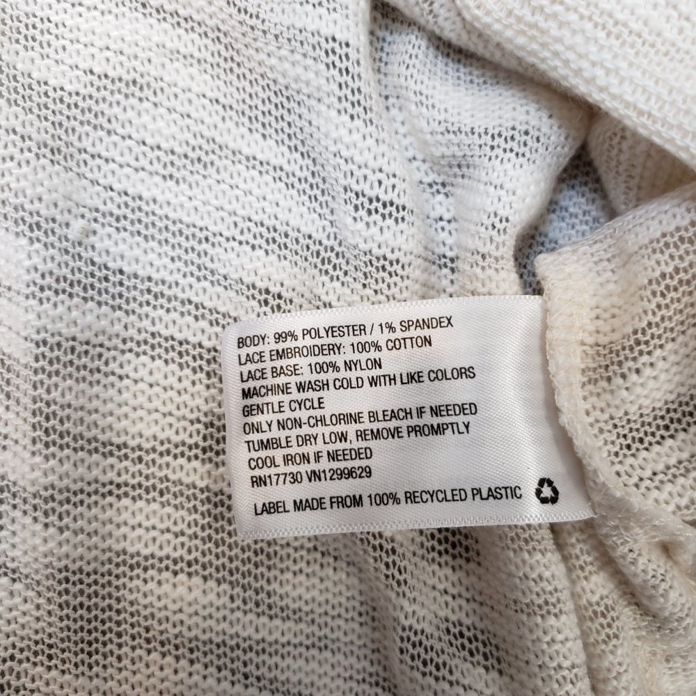 Xhilaration Knit Lace Overlay Sweater - Picture 10 of 10
